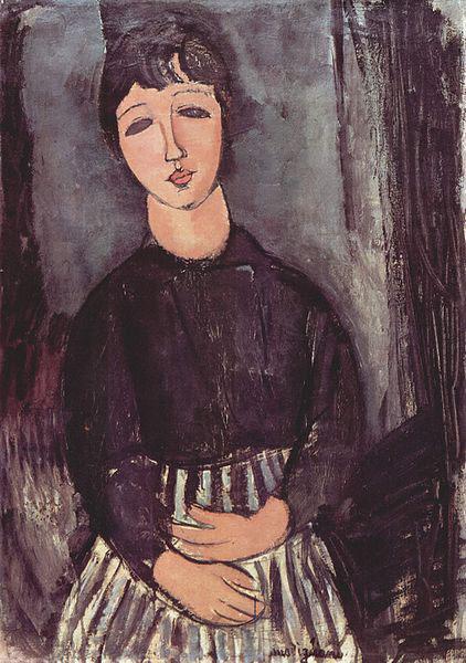 Amedeo Modigliani Portrat einer Zofe oil painting image
